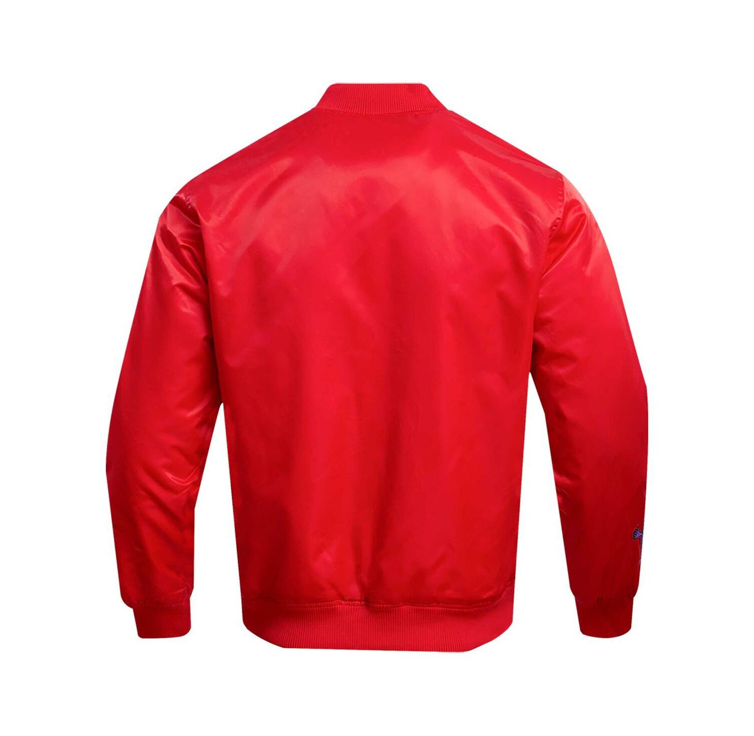 Men's Red Looney Tunes Positive Energy Satin Full-Snap Jacket
