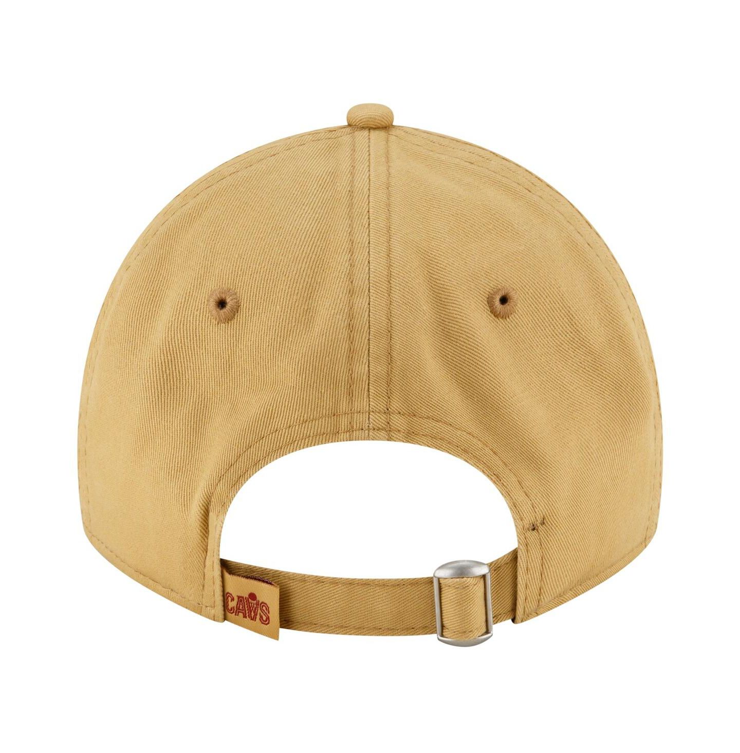 Мужская кепка New Era Tan Cleveland Cavaliers Team 2.0 9TWENTY Adjustable Hat — фото 4