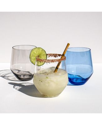 Angle Stemless Glasses, Set of 6