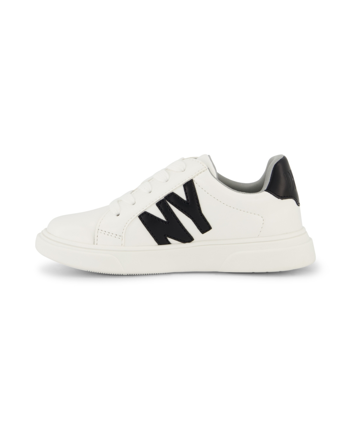 Dkny Little and Big Girls Celia Bonnie Court Lace Up Sneakers - Black Leather