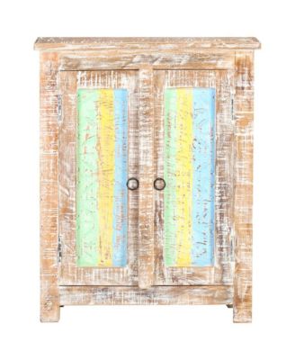 Sideboard 24"x13.8"x29.9" Rough Acacia Wood