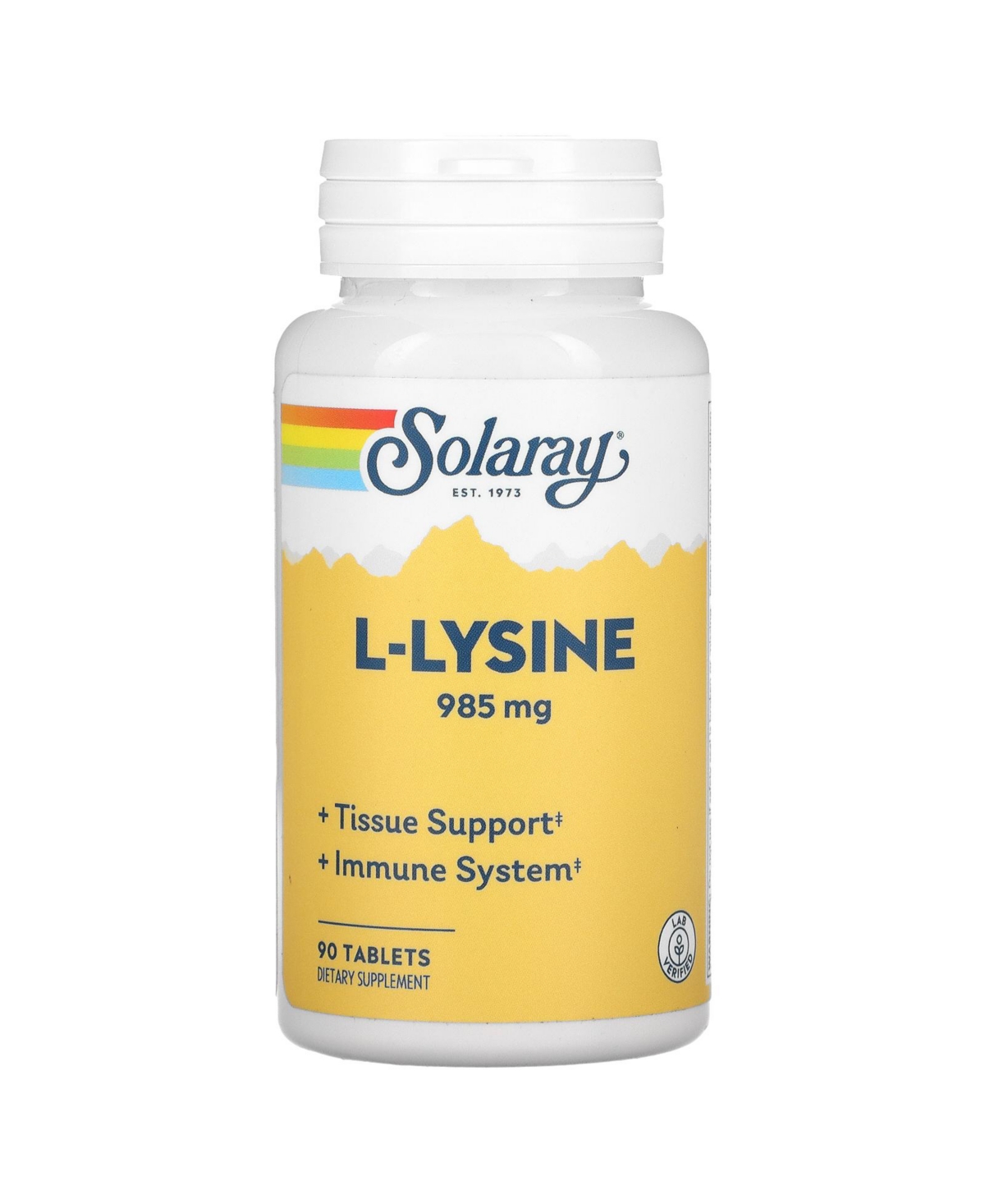 L-Lysine 985 mg - 90 Tablets (328 mg per Tablet) - Assorted Pre-Pack