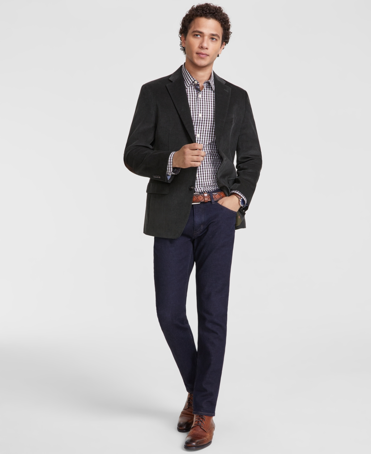 Tommy Hilfiger Men's Modern-fit Corduroy Sport Coat In Olive