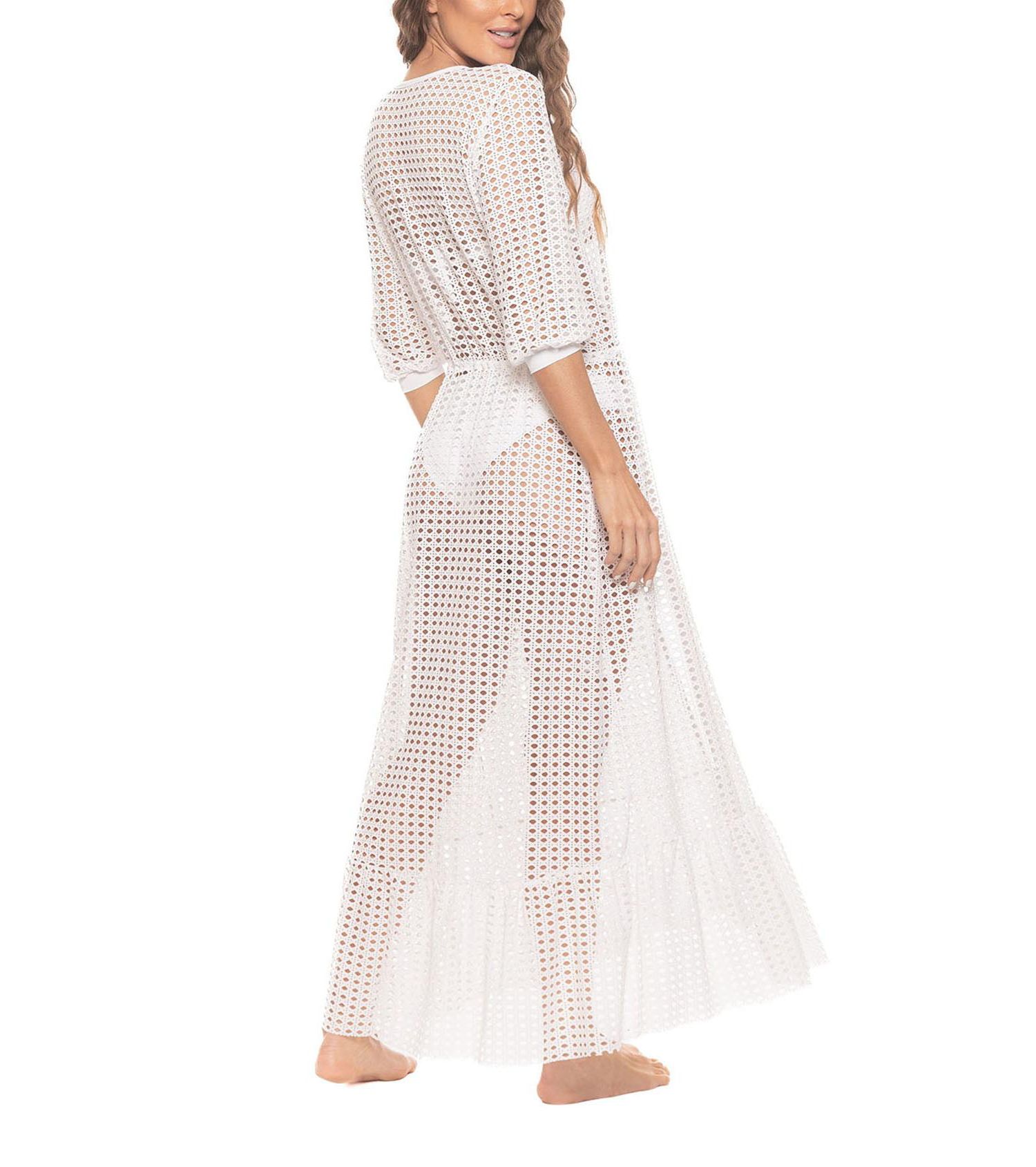 Women's Lattice Duster Cover-up