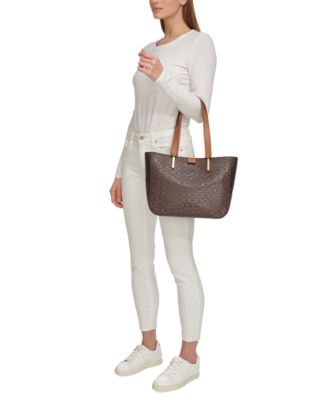 Audrey Signature Medium Tote Bag