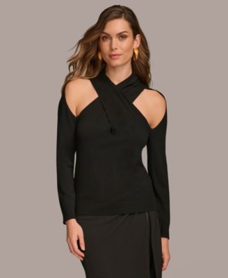 Donna Karan New York - Women's Cutout Twist Front Sweater