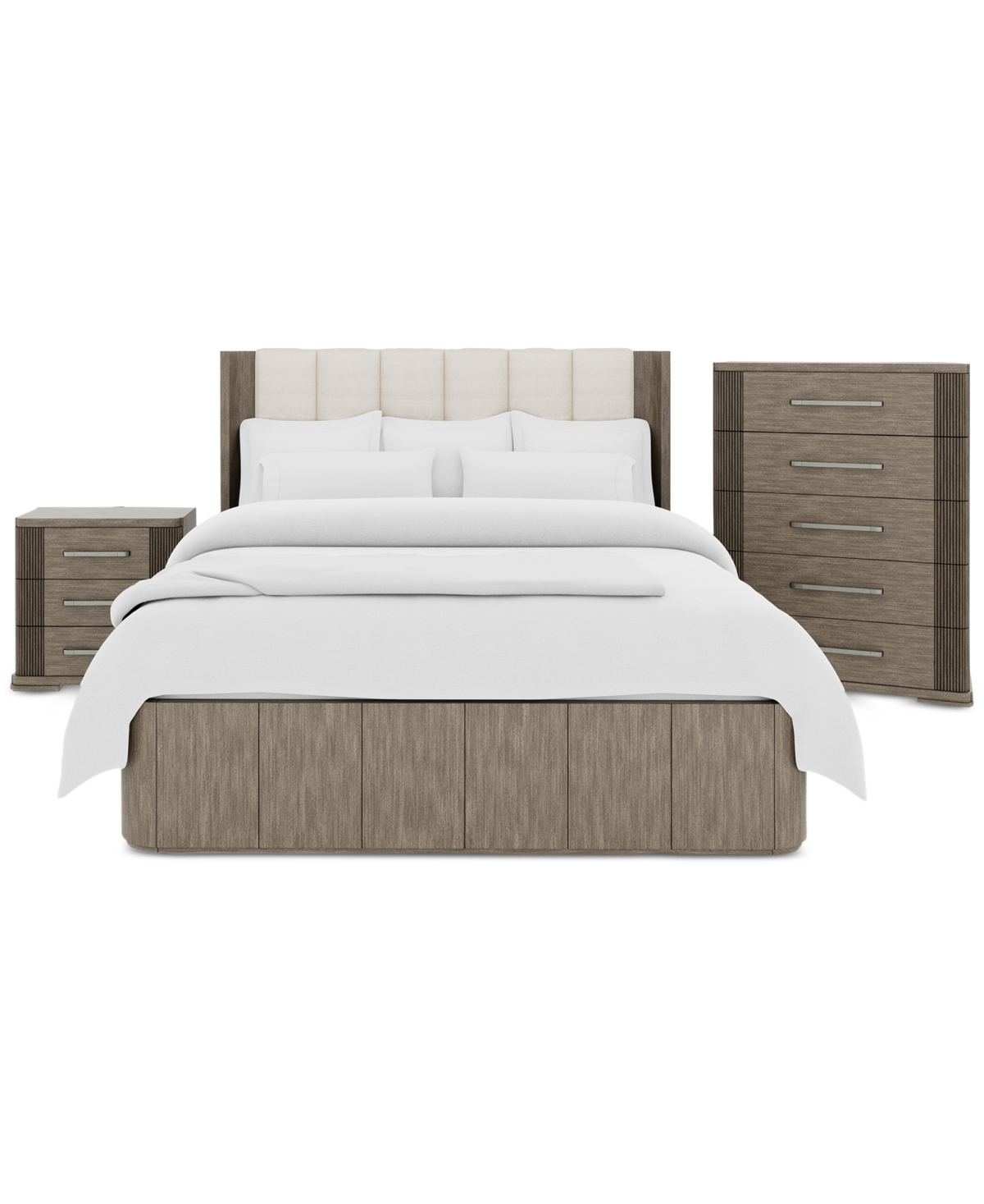 Shop Macy's Frandlyn 3pc Bedroom Set (queen Bed + Chest + Nightstand) In No Color