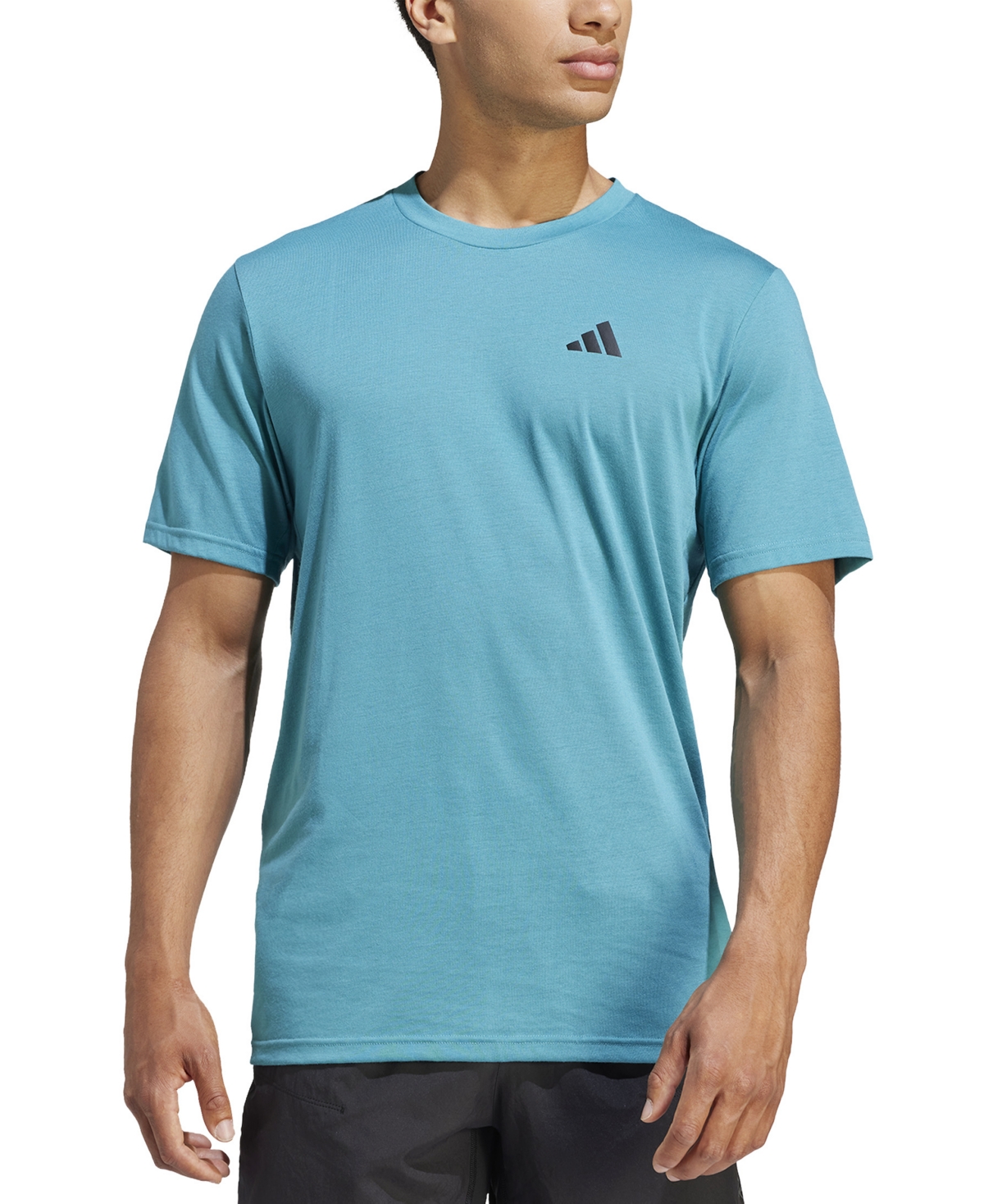 Adidas Originals Men's Essentials Feel Ready Logo Training T-shirt In Arctic Fusion Blue