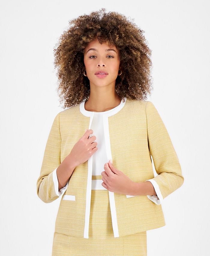 Kasper Women's Framed Colorblocked Jacket - Macy's