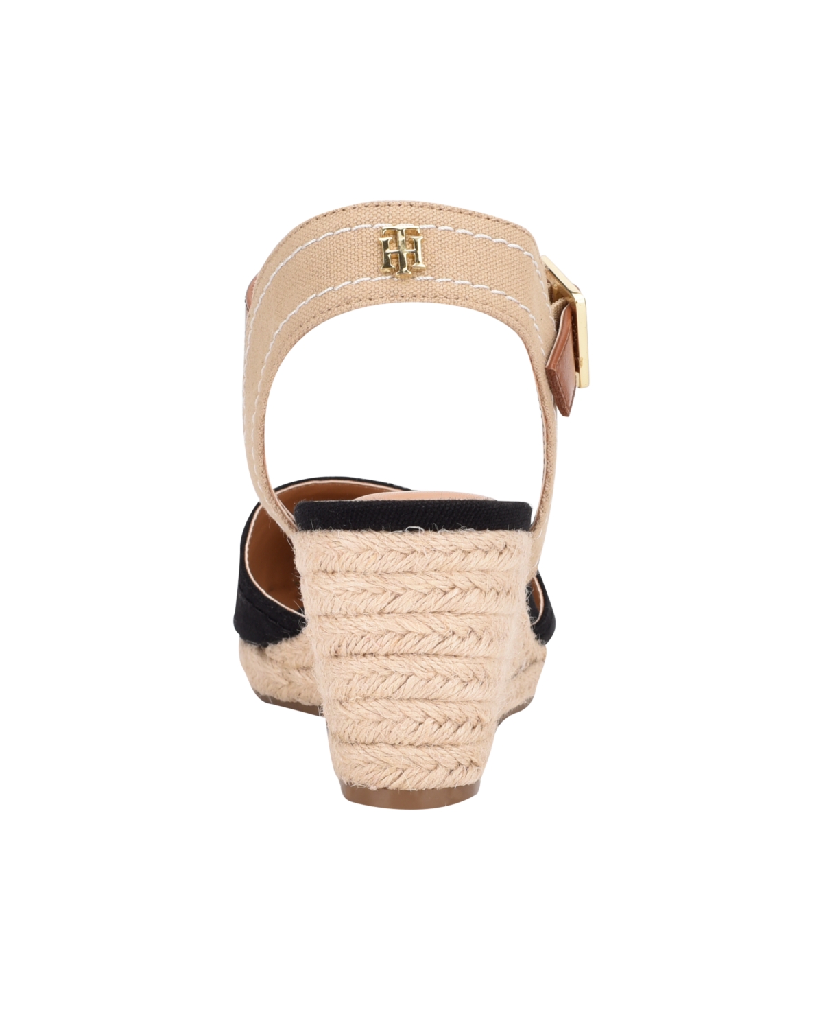Tommy Hilfiger Women's Nilsa Closed Toe Espadrille Wedge Sandal In Black