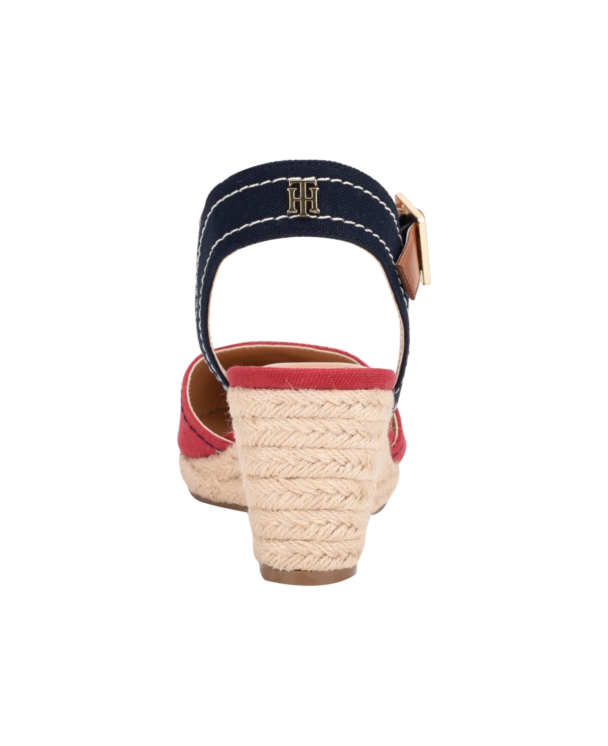 Tommy Hilfiger Women's Nilsa Closed Toe Espadrille Wedge Sandal In Red