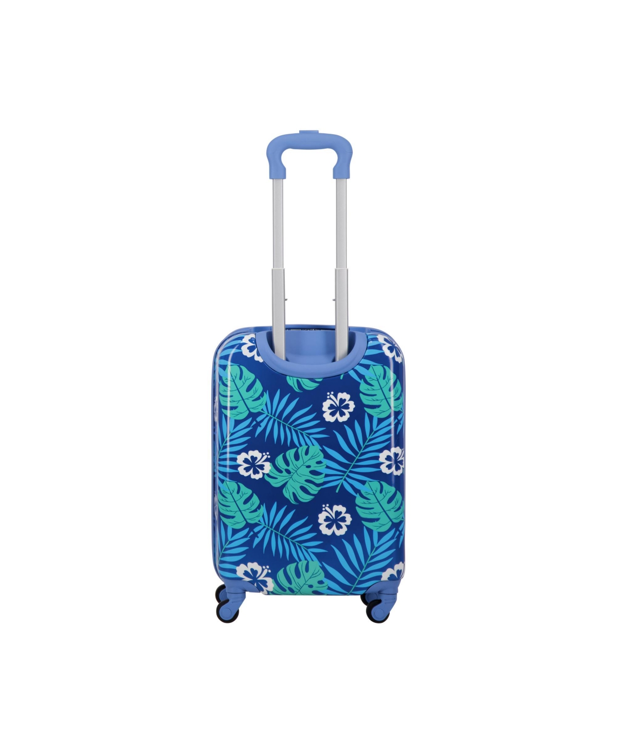 Shop Ful Disney  Stitch Tropical Leaves Kids 21" Luggage In Blue