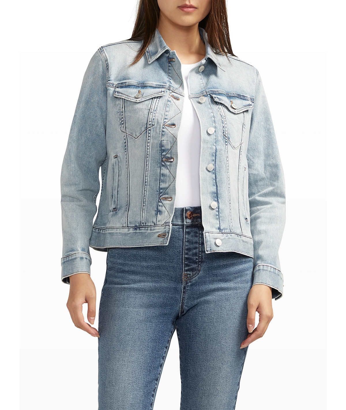 Shop Jag Women's Kiara Jacket In Beverly Blue