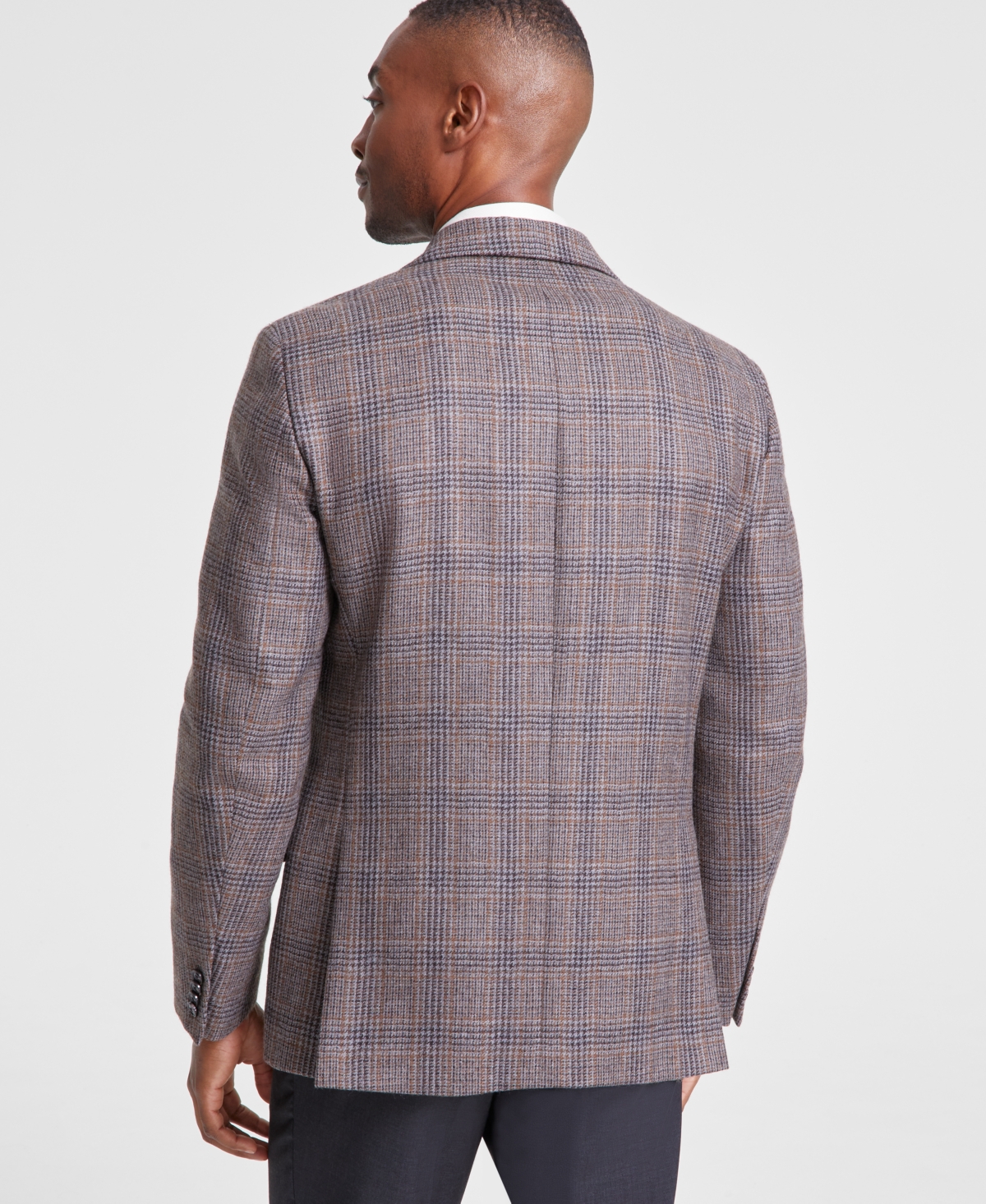 Tommy Hilfiger Men's Modern-Fit Plaid Wool Sport Coat