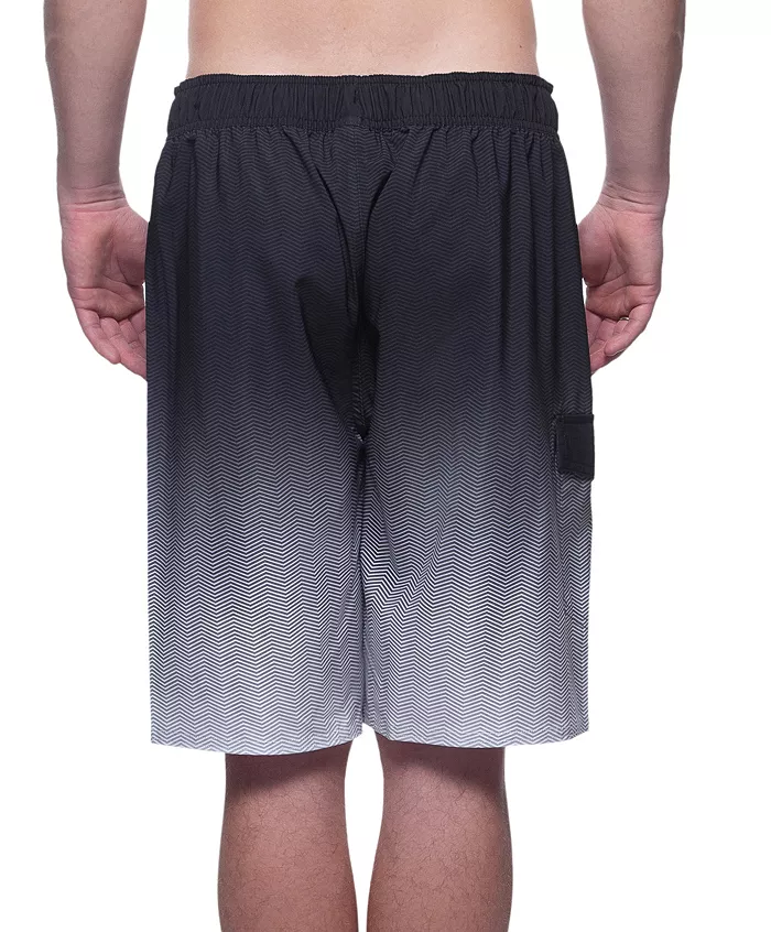 Men's 9" NO Liner Board Shorts Elastic Waist Quick Dry Swim Trunks - thumbnail 3