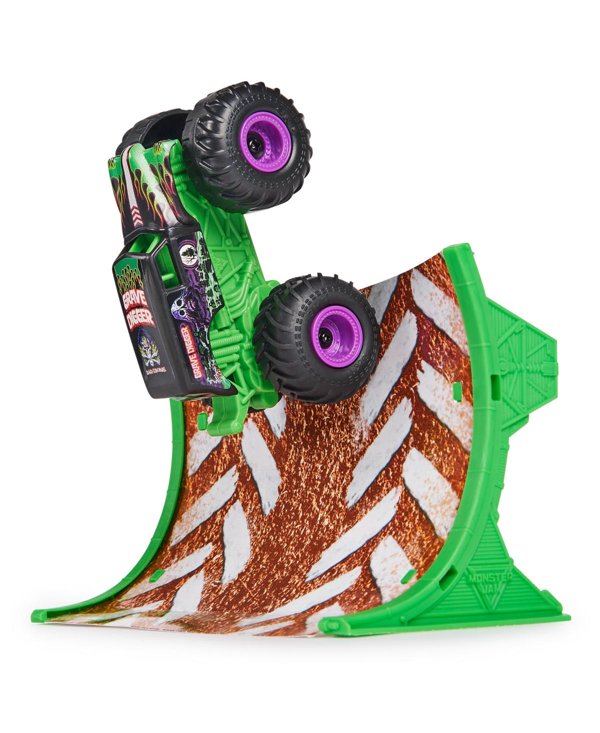 Shop Monster Jam , Grave Digger Remote Control Monster Truck 1:64 Scale, Includes Ramp, Rc Cars In Multi-color