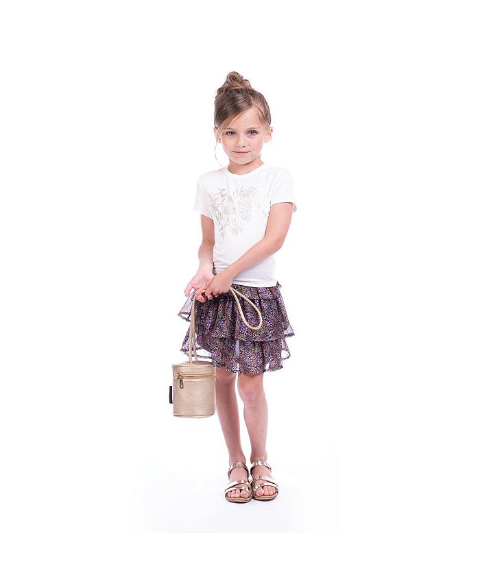 IMOGA Collection Child Hudson Floral Printed Chiffon Woven Skirt - Macy's