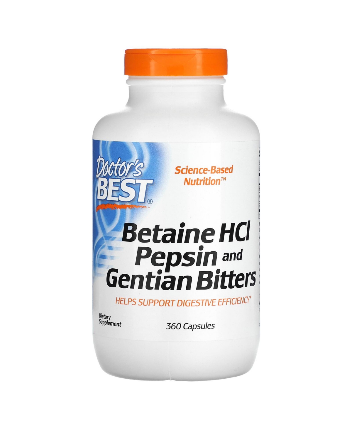 Betaine HCl Pepsin and Gentian Bitters - 360 Capsules - Assorted Pre-Pack