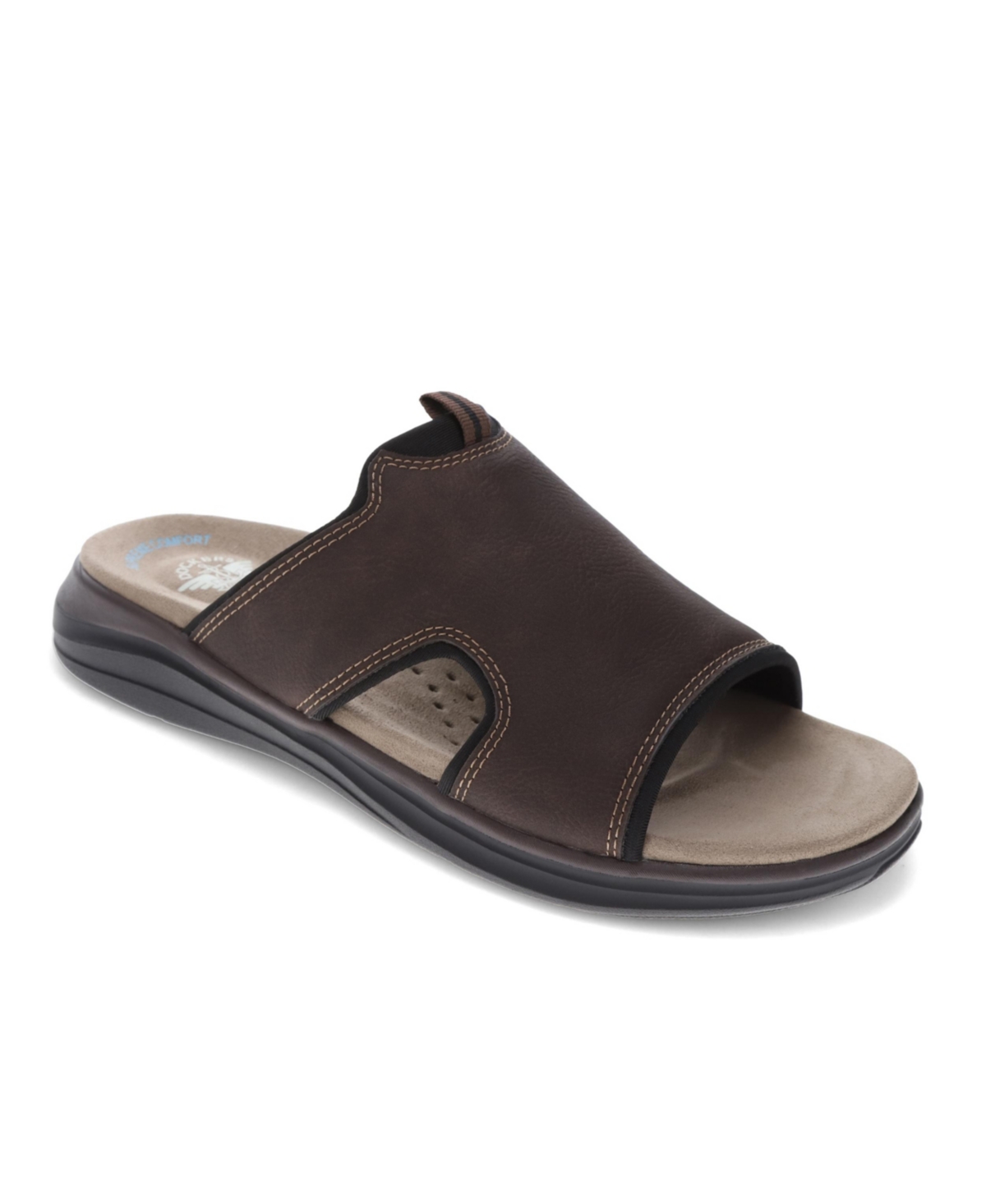 Shop Dockers Men's Barlin Sandals In Dark Brown,black