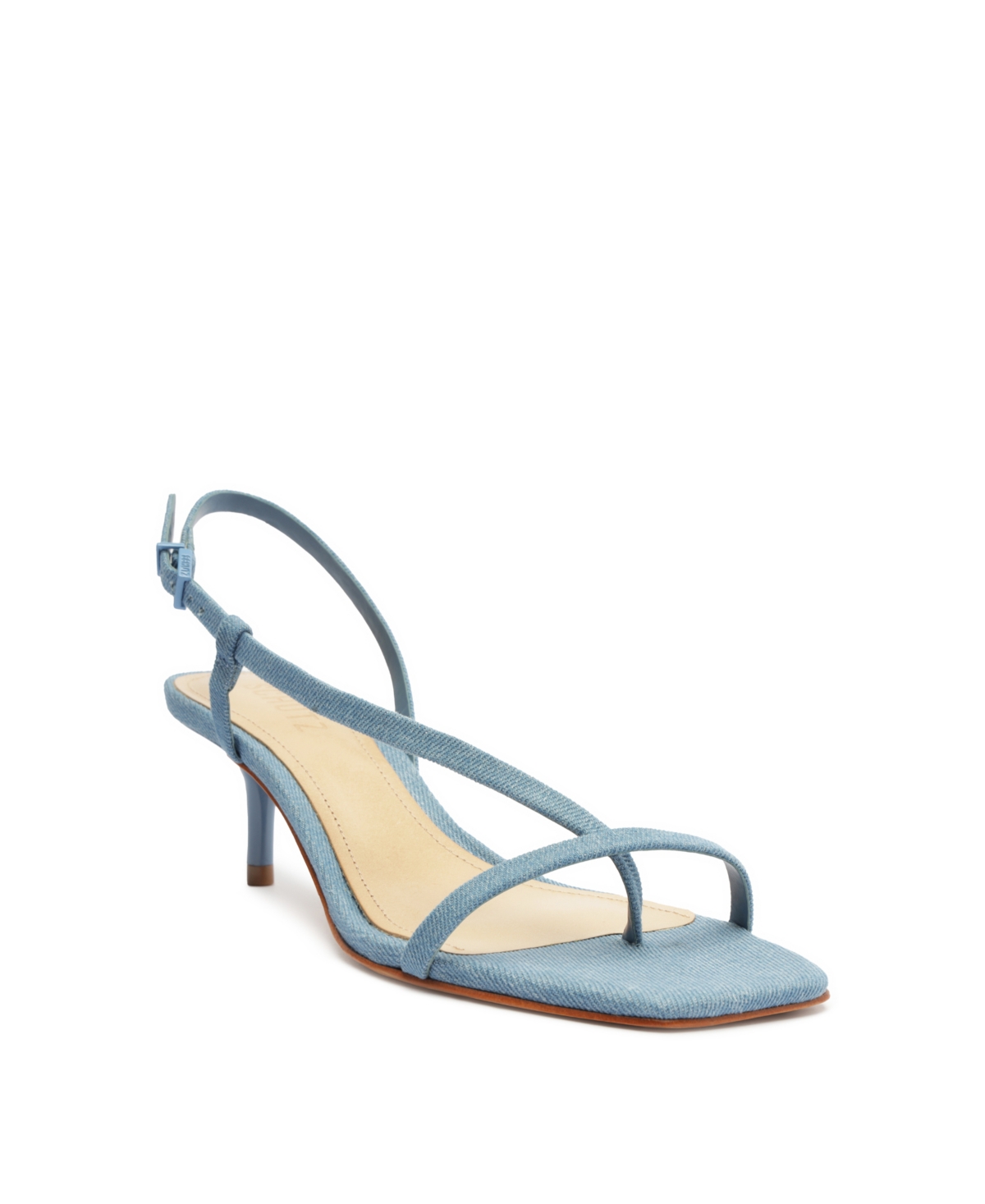 Women's Heloise Mid Stiletto Sandals - Blue- Fabric
