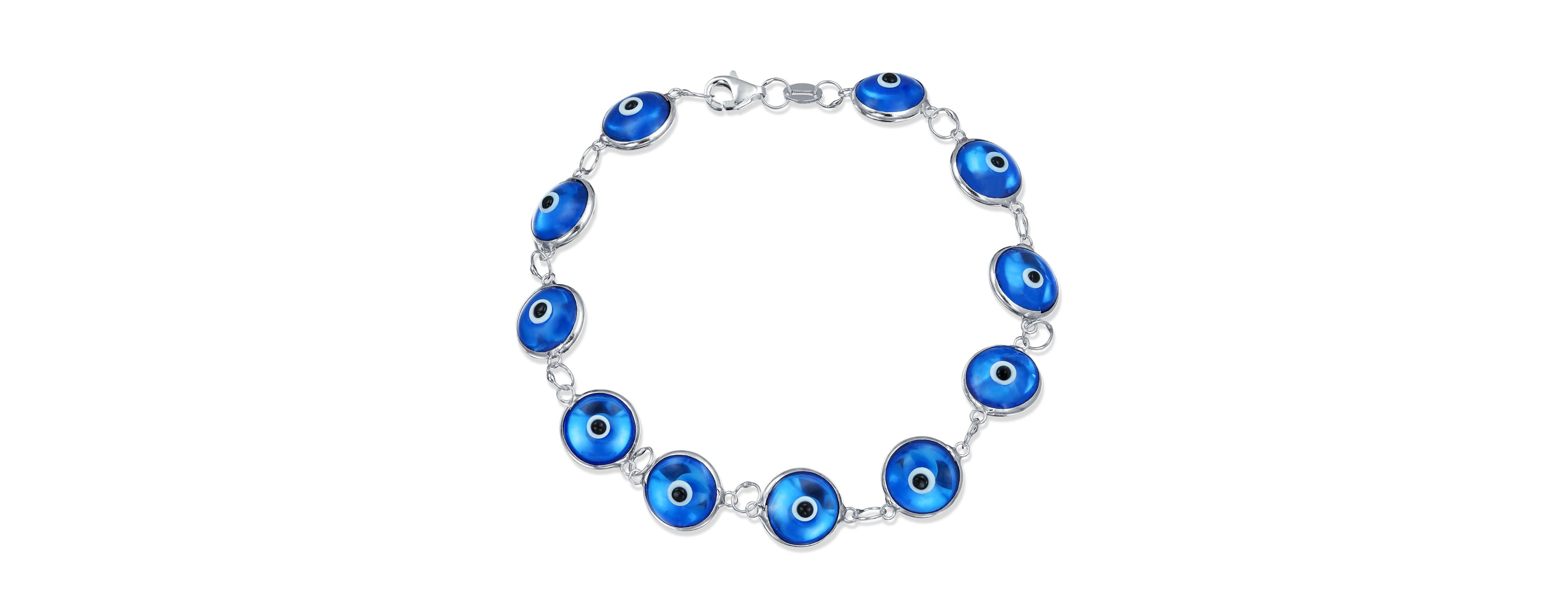 Bling Jewelry Evil Eye Bracelet Sterling Silver .925