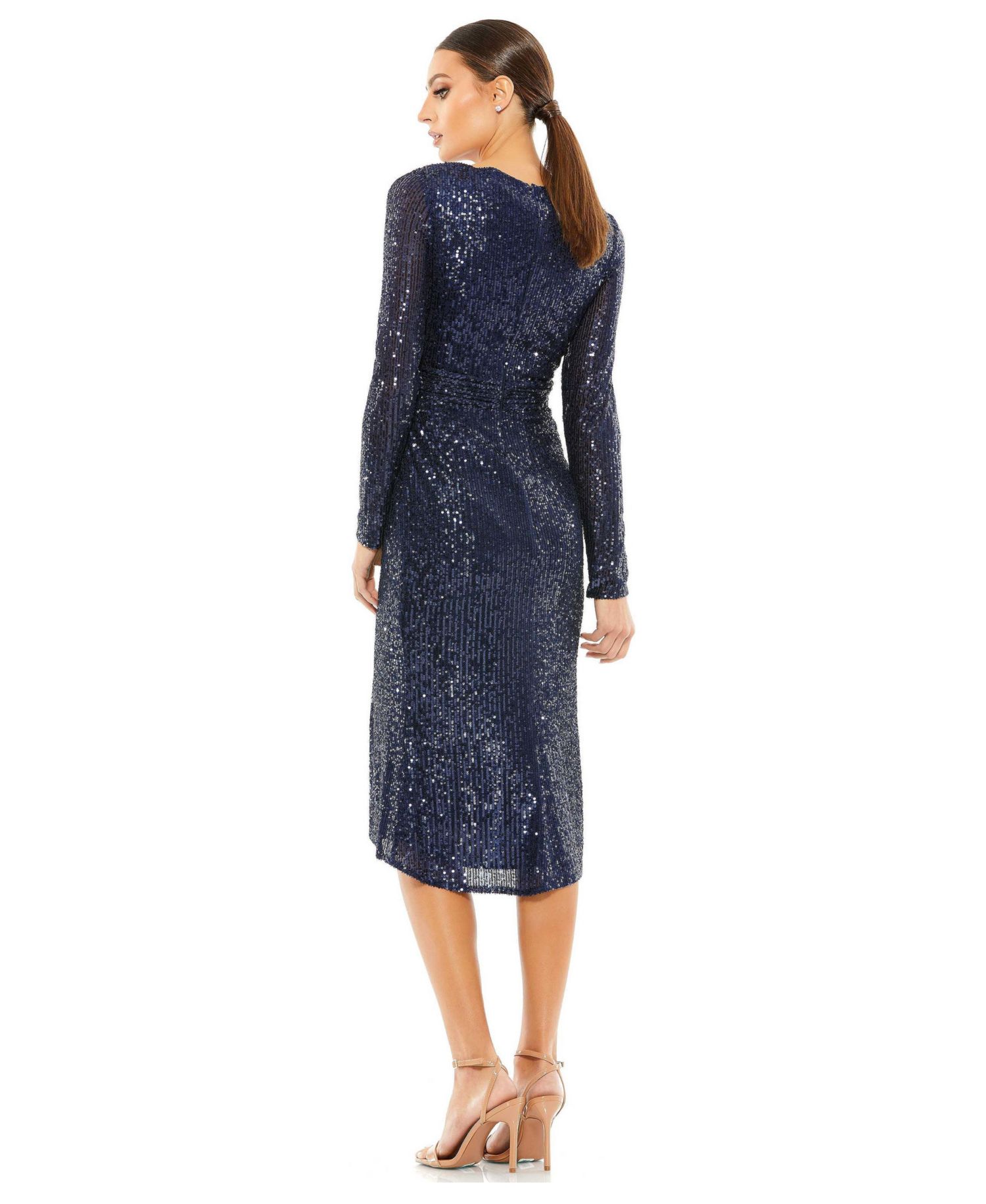 Women's Ieena Long Sleeve Sequined Midi Dress