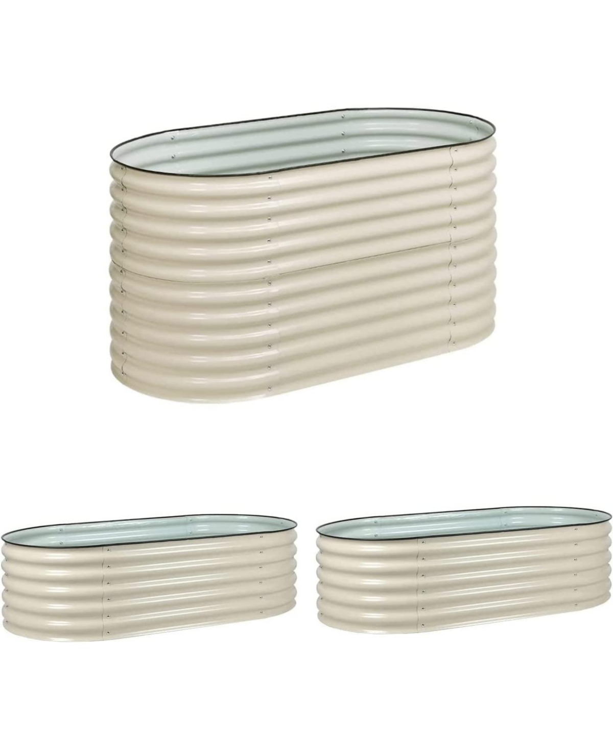 Aoodor 6-in-1 Modular Metal Raised Garden Bed 63" (L) x32" (W) x32" (H)