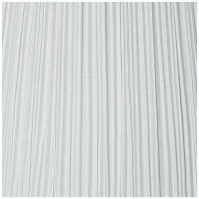 Set of 2 White Pleated Medium Empire Lamp Shades 6.5" Top x 15" Bottom x 11" High (Spider) Replacement with Harp and Finial