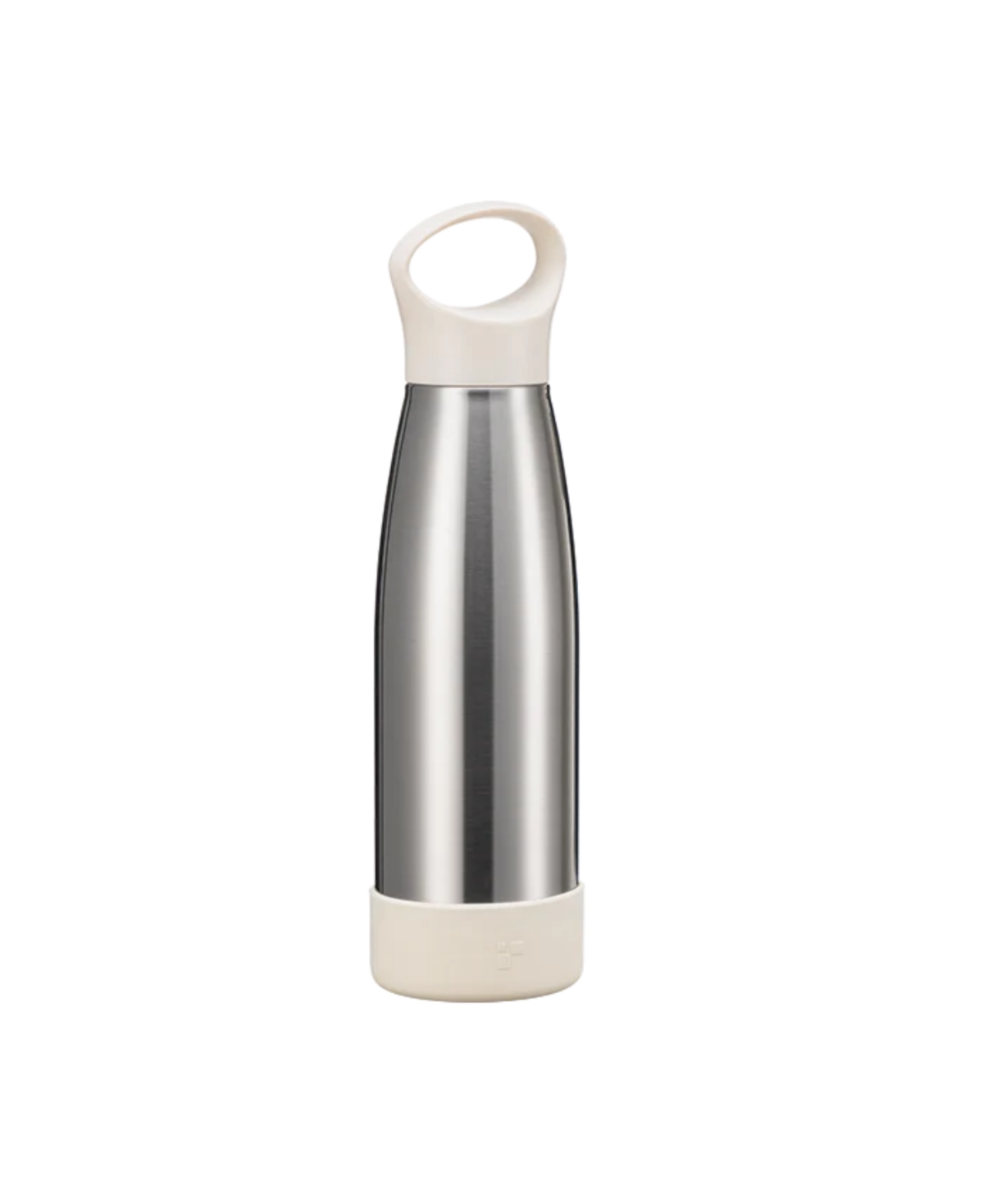 Fenger Stainless Steel Vacuum Insulated Water Bottle With Silicone Base And Handle Lid In Creamy