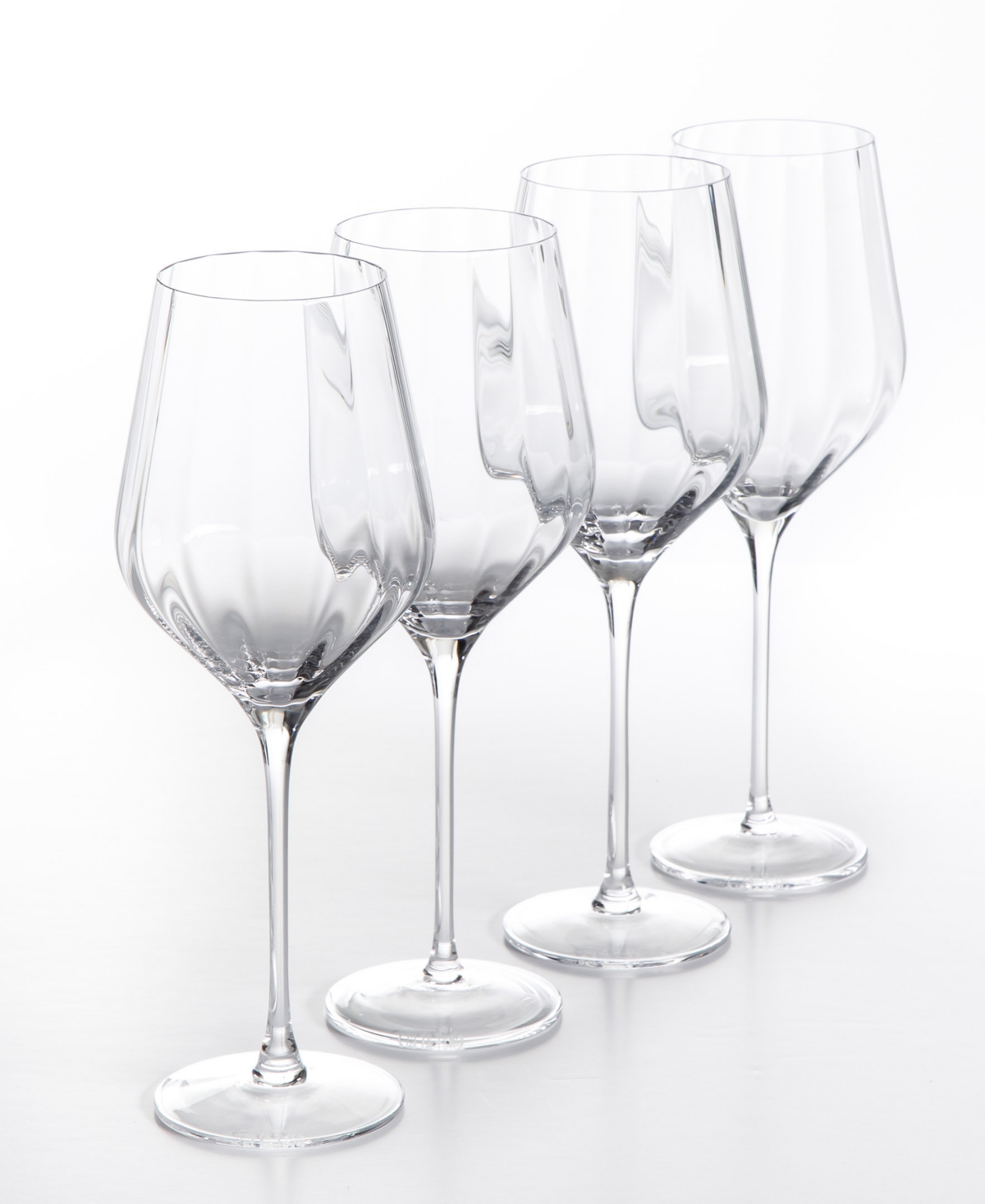 Shop Sur La Table Cambron Optic White Wine Glasses, Set Of 4 In Clear