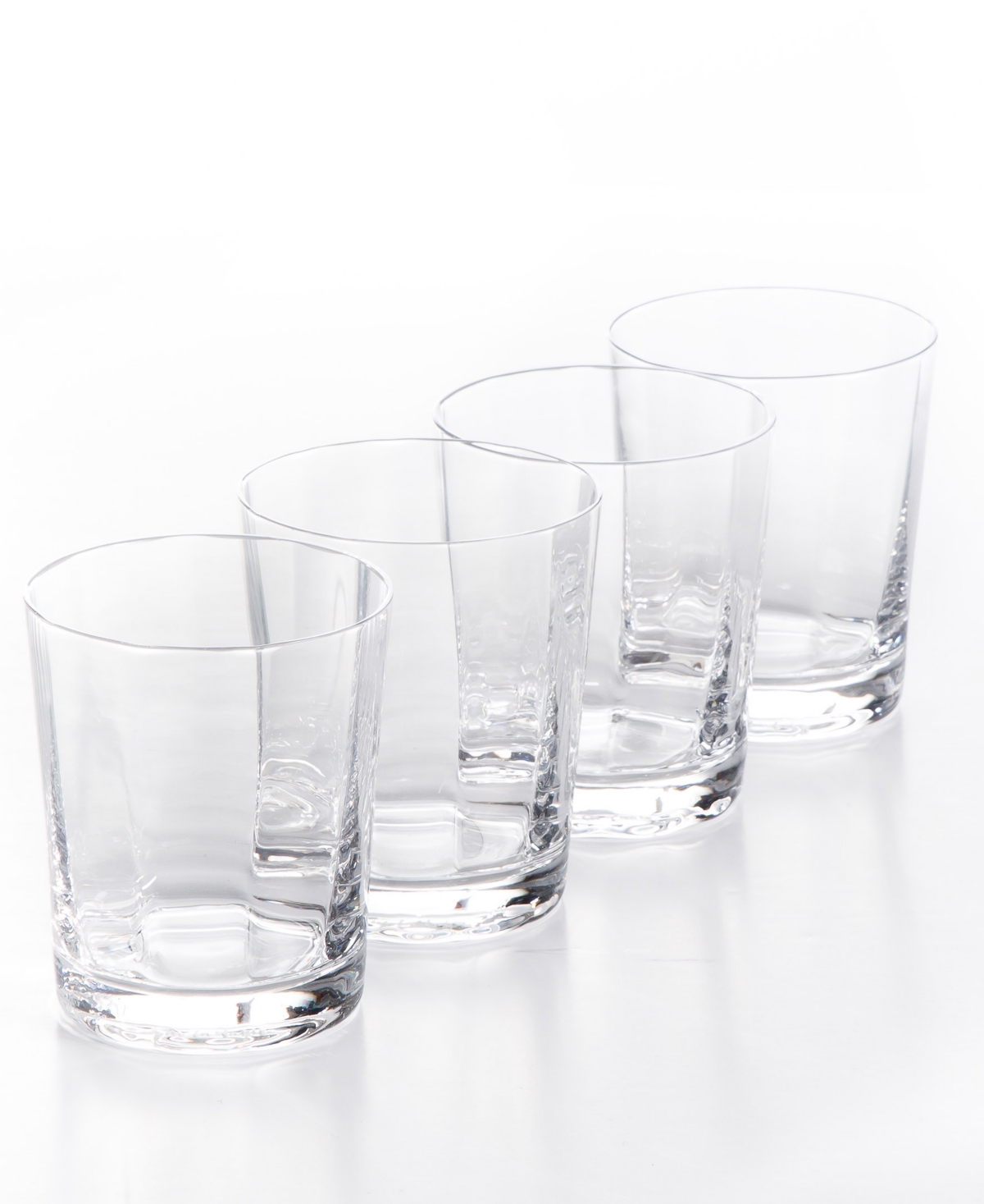 Shop Sur La Table Cambron Optic Double Old-fashioned Glasses, Set Of 4 In Clear