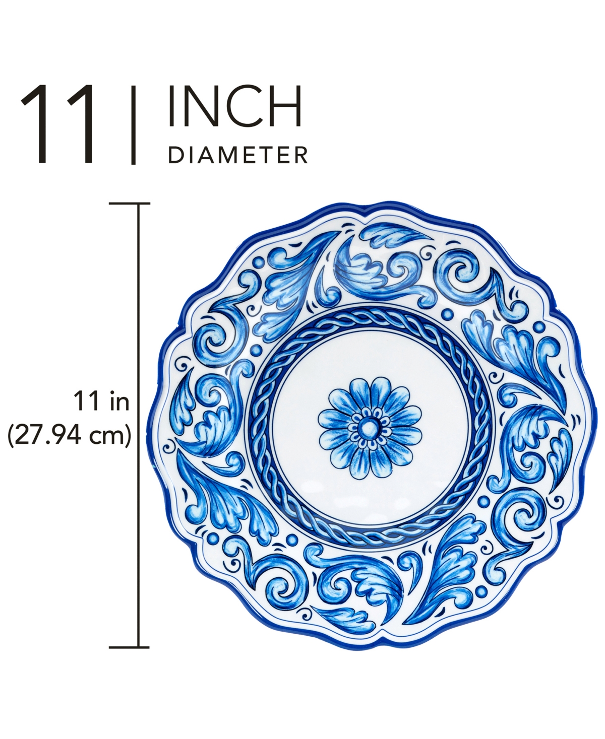 Certified International Veranda Set Of 4 Dinner Plate 11", Service For 4 In Miscellaneous