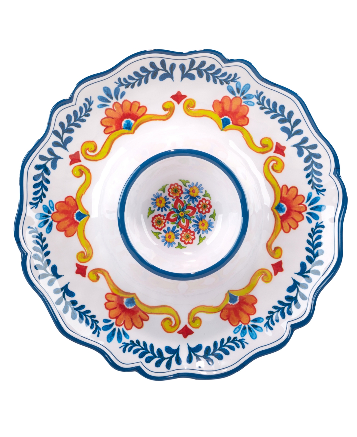Certified International Flores 2 Pc Appetizer Set, Service For 2 In Miscellaneous