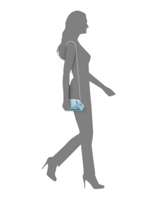 Metallic Pleated Frame Clutch Handbag