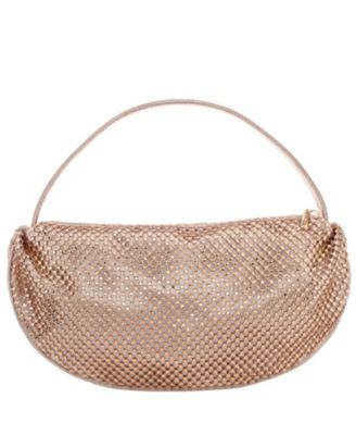 Half Moon Crystal Netting Bag