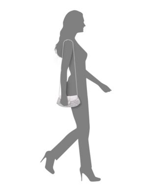 Crystal Heart Adorned Clutch Handbag