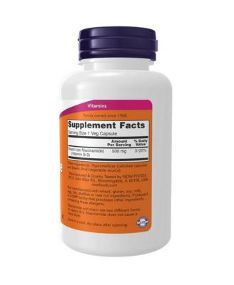 Niacinamide, 500 mg, 100 Caps