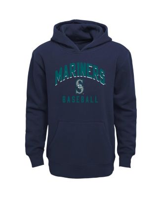 Baby Boys and Girls Navy, Heather Gray Seattle Mariners Play by Play Pullover Hoodie and Pants Set