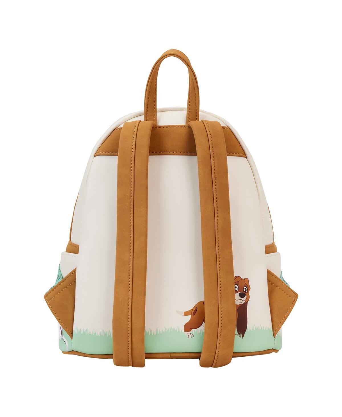 Shop Loungefly Men's And Women's  Disney I Heart Dogs Mini Backpack In Cream