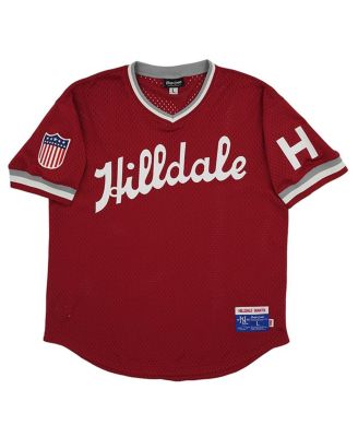 Men's Red Distressed Hilldale Club Mesh Replica V-Neck Jersey