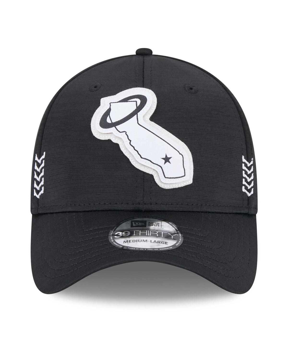 Men's New EraLos Angeles Angels 2024 Clubhouse 39THIRTY Flex Fit Hat - Black