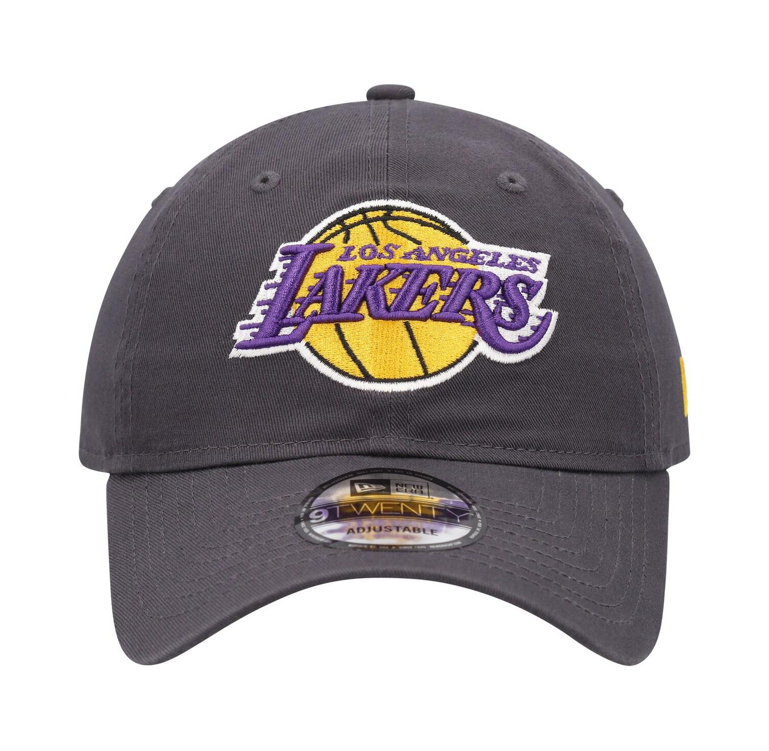 Men's Charcoal Los Angeles Lakers Team 2.0 9TWENTY Adjustable Hat