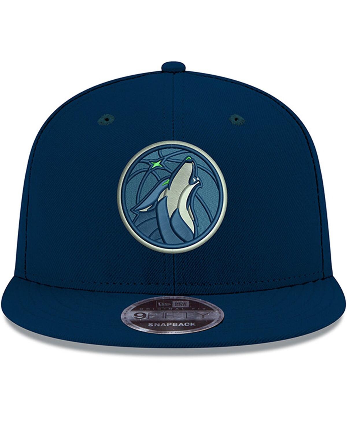 Men's New EraMinnesota Timberwolves Official Team Color 9FIFTY Snapback Hat - Navy
