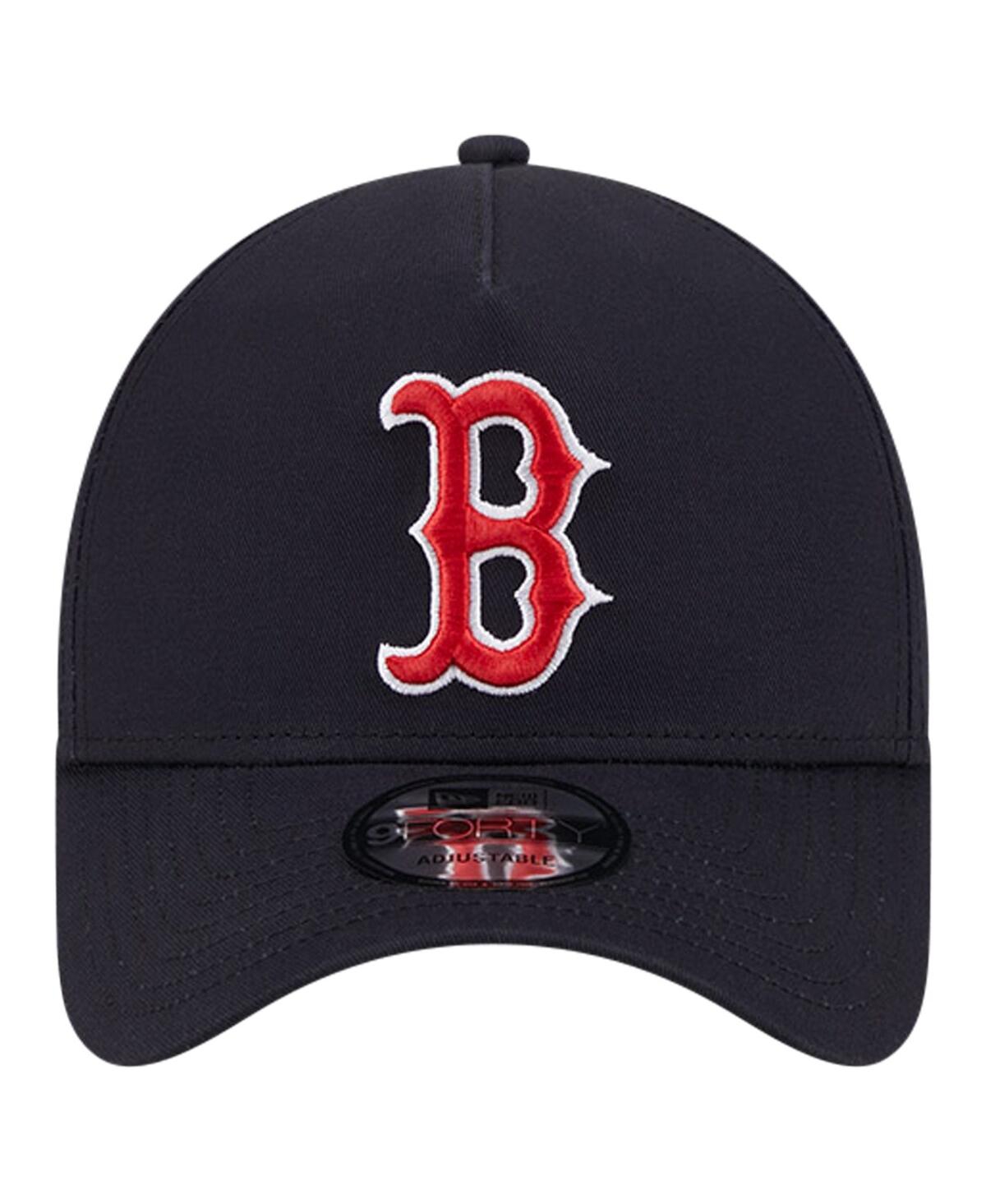 New Era Navy Boston Red Sox Team Color A-frame 9forty Adjustable Hat In Navy