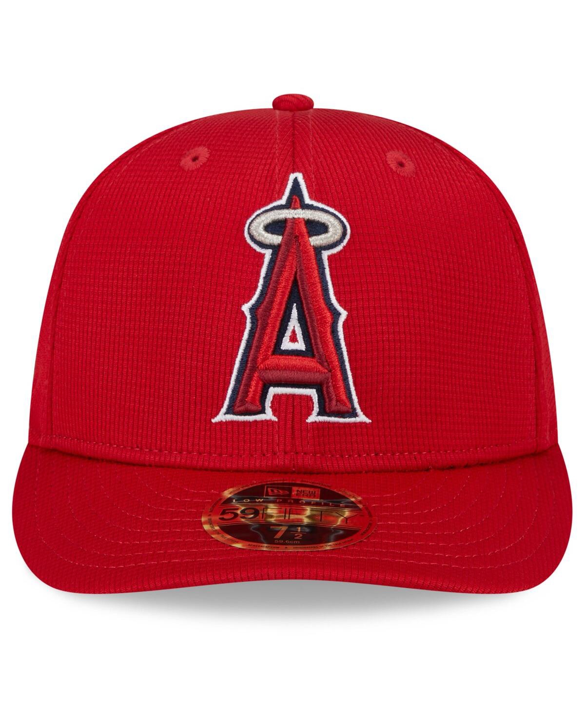 Shop New Era Men's  Red Los Angeles Angels 2024 Spring Training Low Profile 59fifty Fitted Hat