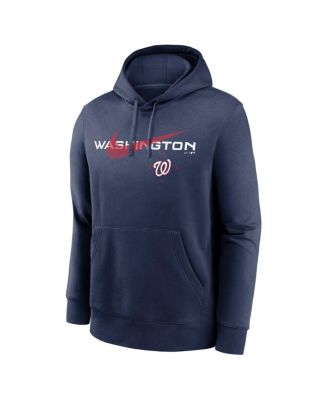 Men's Navy Washington Nationals Swoosh NeighborHOOD Pullover Hoodie