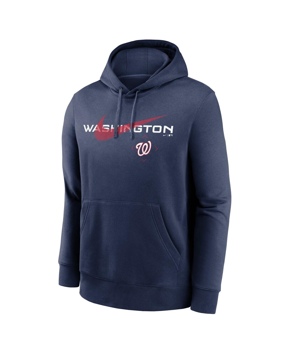 Men's NikeWashington Nationals Swoosh NeighborHOOD Pullover Hoodie - Navy