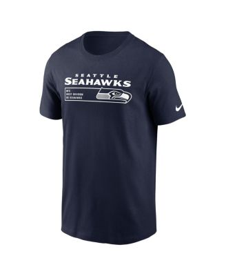 Men's College Navy Seattle Seahawks Division Essential T-shirt