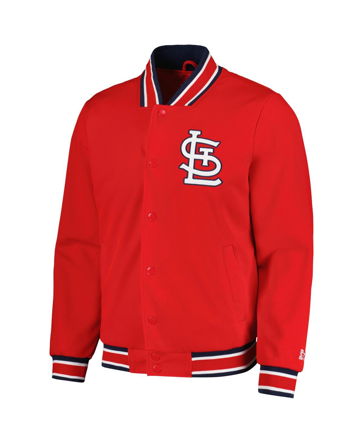 Shop Starter Men's  Red St. Louis Cardinals Secret Weapon Satin Full-snap Jacket