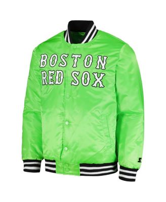 Starter Men's Neon Green Boston Red Sox Cross Bronx Fashion